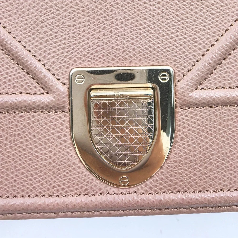 DIOR Diorama Medium Shoulder Bag Blush Pink Grained Calfskin - Picture 2 of 12